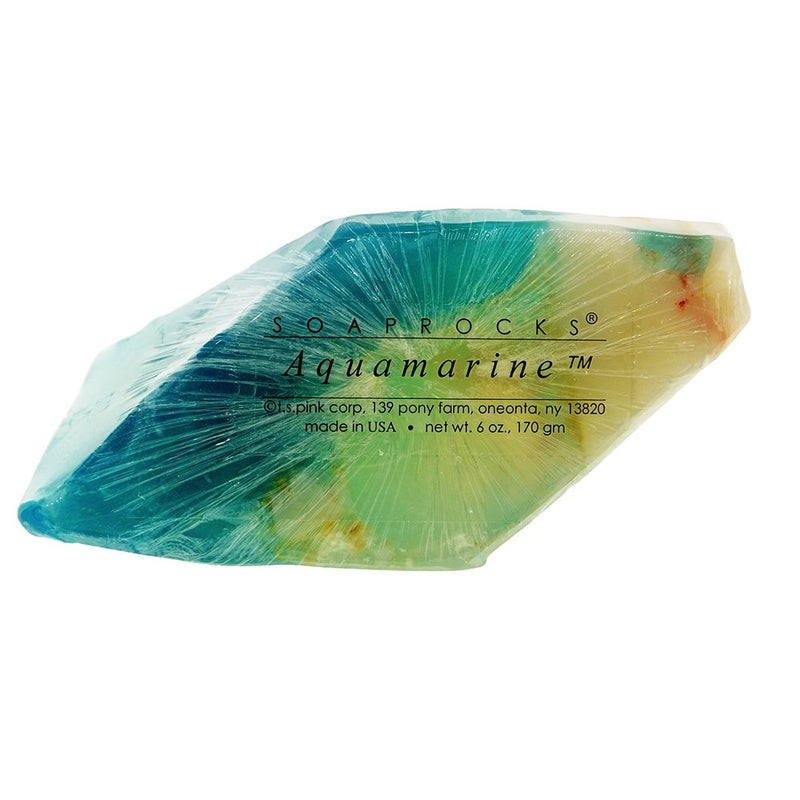 TS Pink Aquamarine SoapRocks Soap that looks like a Rock 6 oz Gem Rocks Birthstone Jabn Gemstone