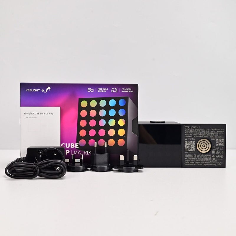 يلايت مصباح يلايت المكعب RGB للإضاءة المحيطية لسطح المكتب للألعاب، مصباح ذكي بتزامن موسيقي - Image 1