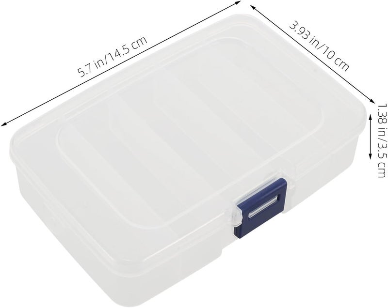 Portable Saw Blades Organizer Box with Lid Plastic Compartment Storage Container for Small Parts Hardware Storage Case for Jigsaw and Band Saw Blades for Workshop and Field Use - Image 2