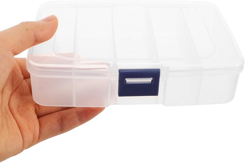 Portable Saw Blades Organizer Box with Lid Plastic Compartment Storage Container for Small Parts Hardware Storage Case for Jigsaw and Band Saw Blades for Workshop and Field Use - Image 4