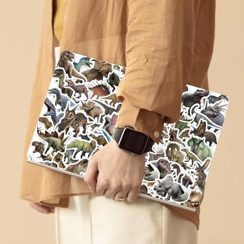 BBPOOL 100pcs Jurassic Dinosaur Stickers for Kids Waterproof Vinyl Dino Stickers for Boys Girls Teens Waterbottle Scrapbook Laptop Skateboard Computer - Image 3