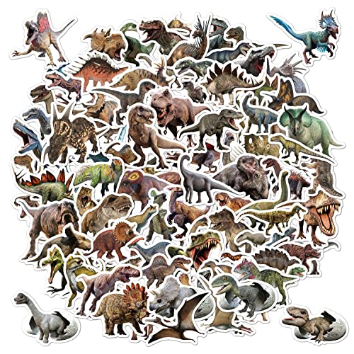BBPOOL 100pcs Jurassic Dinosaur Stickers for Kids Waterproof Vinyl Dino Stickers for Boys Girls Teens Waterbottle Scrapbook Laptop Skateboard Computer - Image 1