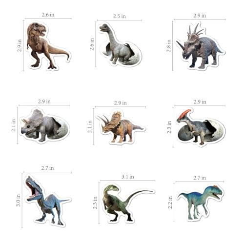 BBPOOL 100pcs Jurassic Dinosaur Stickers for Kids Waterproof Vinyl Dino Stickers for Boys Girls Teens Waterbottle Scrapbook Laptop Skateboard Computer - Image 2