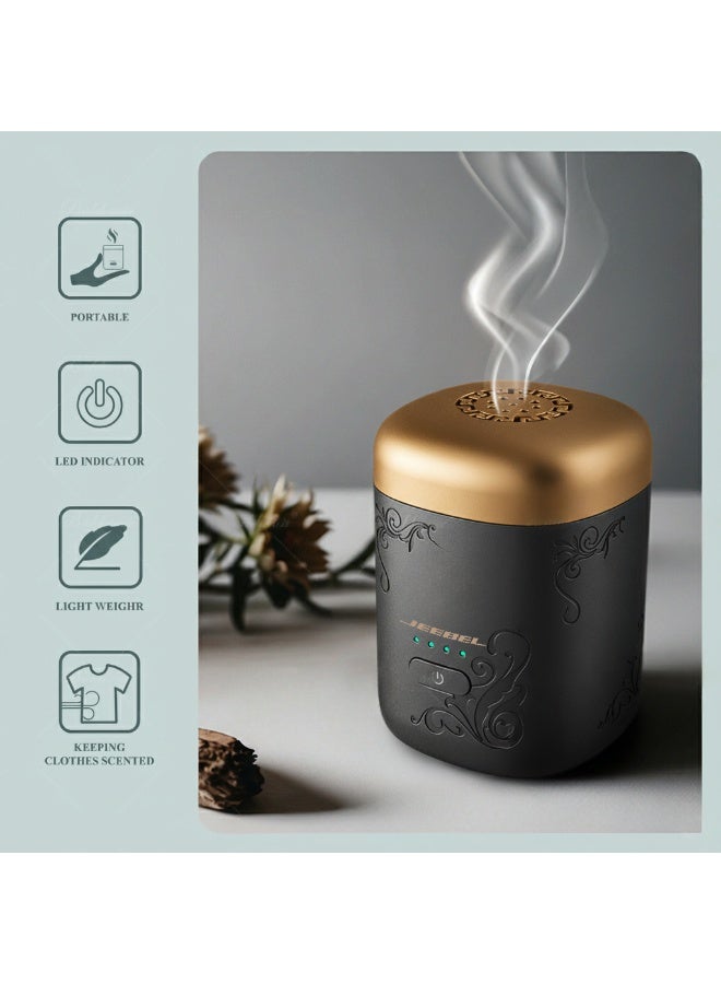 Jeebel Smart Portable Incense Burner – USB-C Charging with 1500mAh Battery, Luxurious Design, and Auto-Safety Shut-Off - Image 1