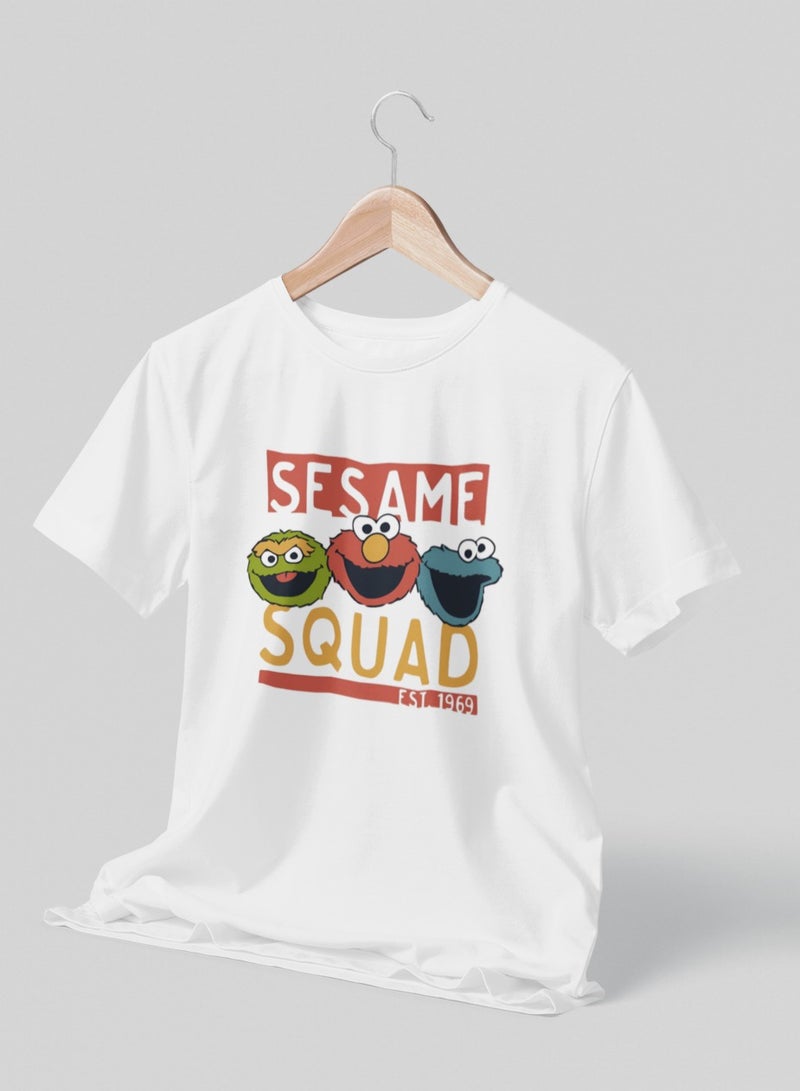 ZOOM Fun and Comfy Sesame Squad T-Shirt for Everyday Toddlers and Kids 
