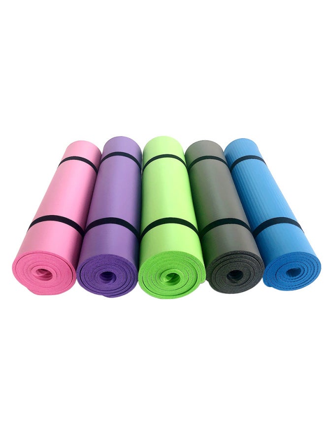 Pro Hanson Black Strap Nbr Yoga Mat Thickened 10mm15mm Widened Home Fitness Mat - Image 5