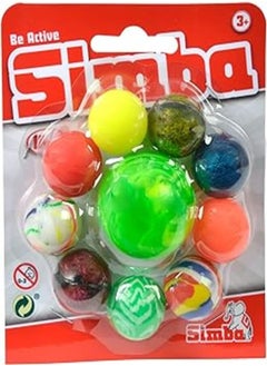 Simba Simba 107353229 Jumping Balls Set of 10, 9 x 27 mm Balls, 1 x 45 mm Ball, from 3 Years 