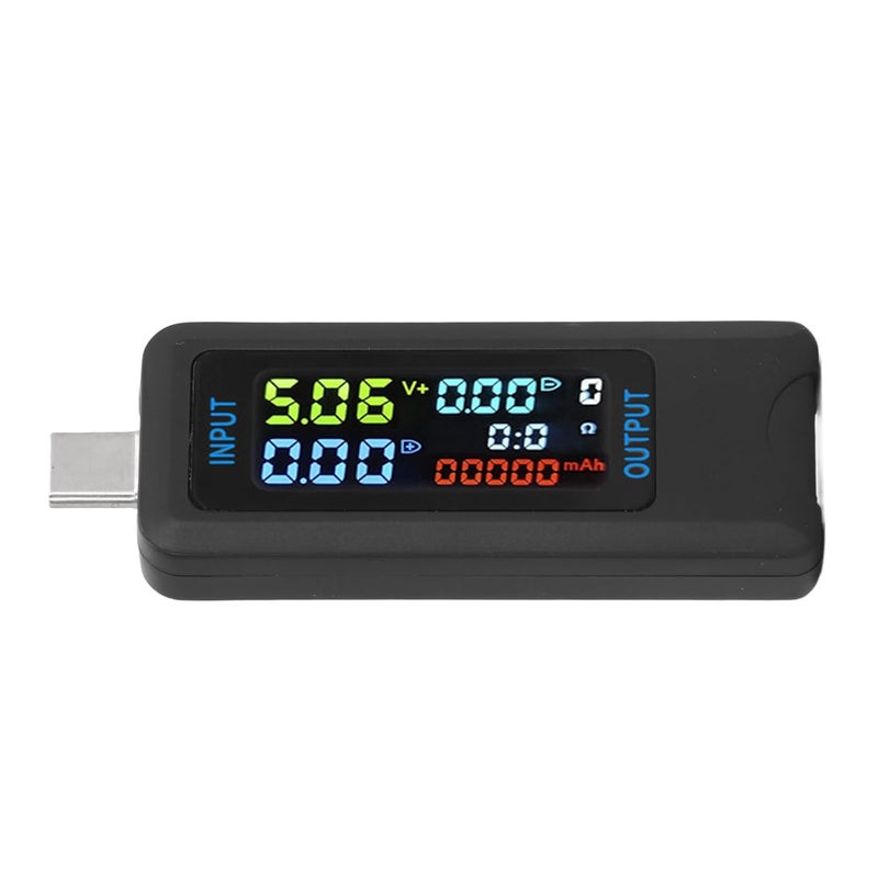مقياس الجهد والتيار، جهاز اختبار الجهد والتيار والطاقة، مقياس متعدد رقمي USB من النوع C، كبل رقمي بشاشة LCD للكشف الإلكتروني، أجهزة اختبار الجهد. - Image 5