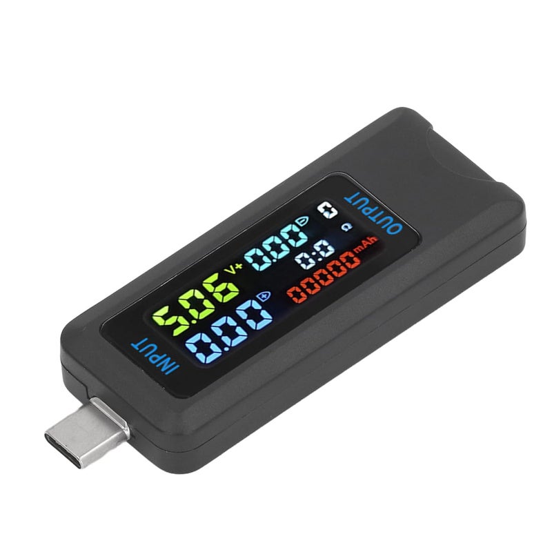 مقياس الجهد والتيار، جهاز اختبار الجهد والتيار والطاقة، مقياس متعدد رقمي USB من النوع C، كبل رقمي بشاشة LCD للكشف الإلكتروني، أجهزة اختبار الجهد. - Image 2