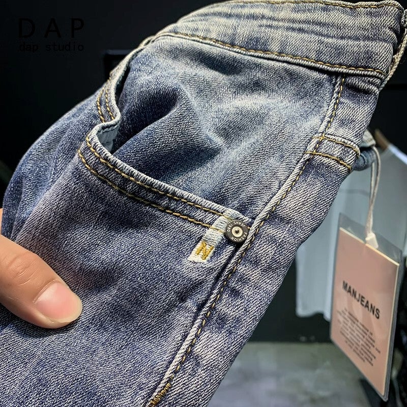 Unisex Classic Denim Jeans Loose Fit Daily Outdoor Wear - Image 5