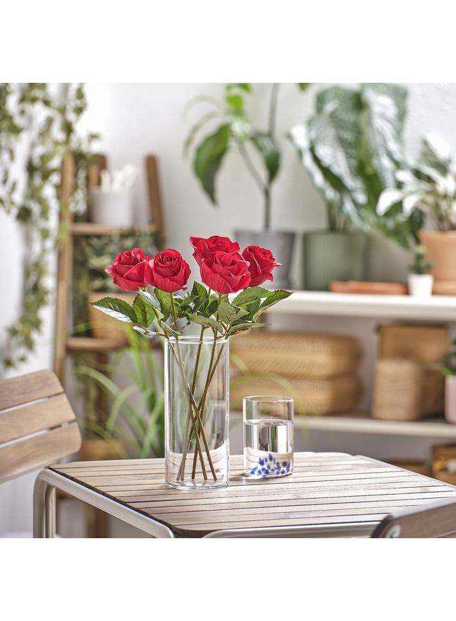 Artificial flower, in/outdoor/Rose red, 40 cm - Image 2