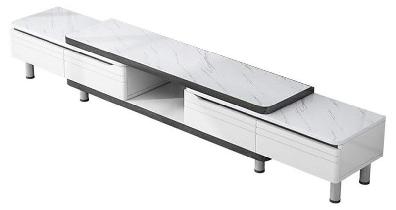 Sharpdo Small Household Coffee Table and Tv Cabinet, Retractable In Both Directions (160-220) Cm - Image 1