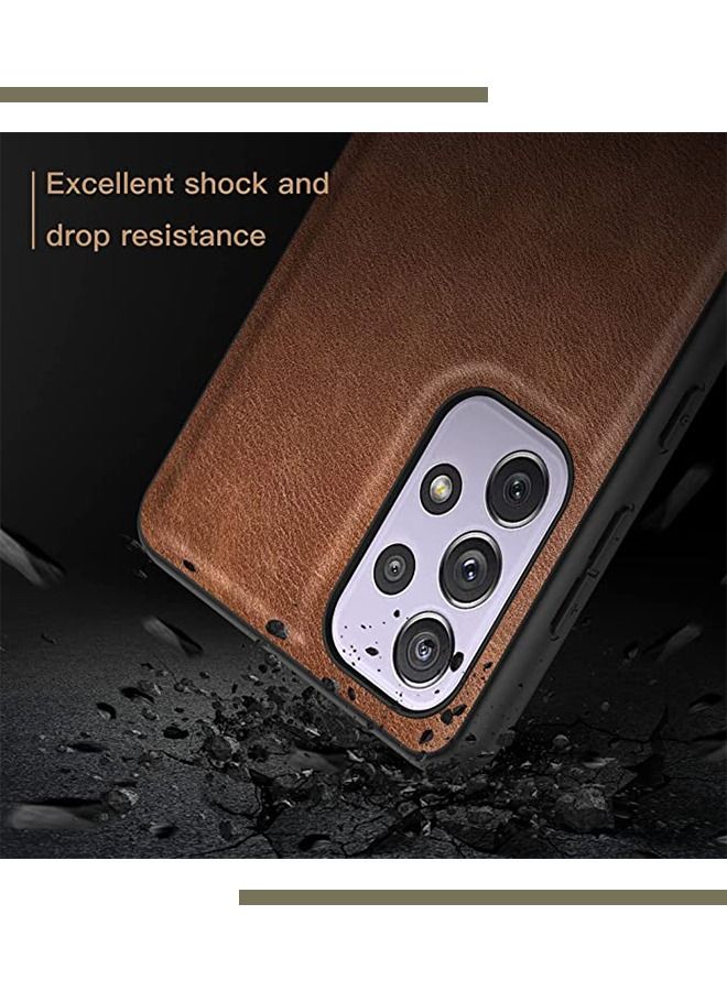 Samsung Galaxy A73 5G Case Cover Protector Protection, Premium Leather Stylish Elegant Anti-Scratch Shockproof Slim Cover for Samsung Galaxy A73 5G - Image 3