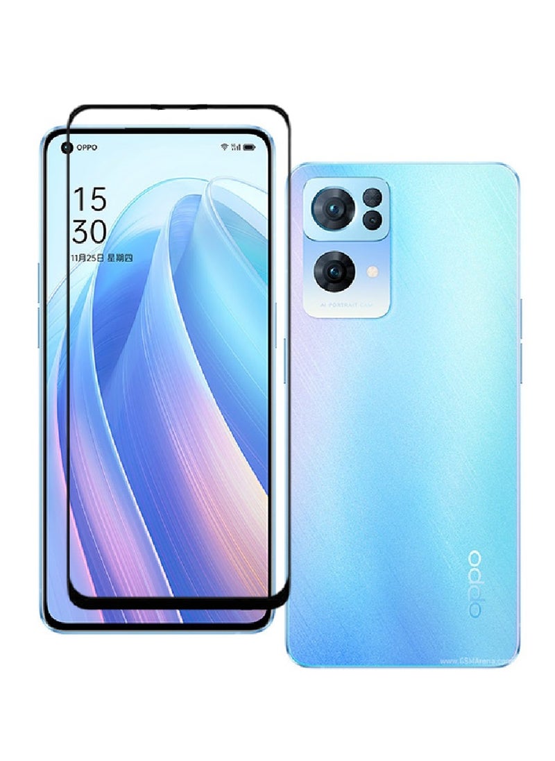 AINA Tempered Glass Screen Protector 5D Designed For Oppo Reno7 Pro 5G Full Glue Edge to Edge Full Screen Coverage And Bubble Free - Image 1