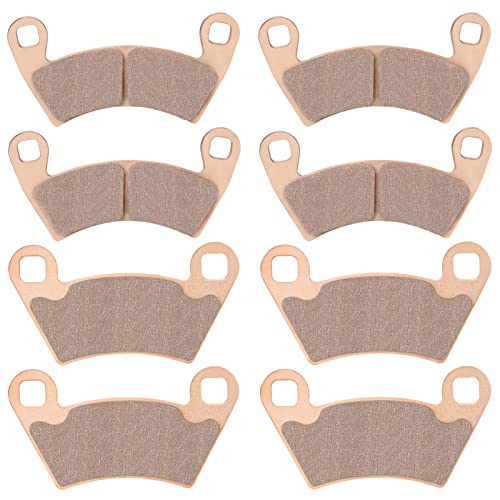 ISEYEC Front & Rear Brake Pads Sintered for 2012-2018 Polaris Ranger XP 900,2008-2013 Polaris Ranger 500 700 800, 2014-2017 Ranger Diesel,2010-2015 Ranger EV, 4 sets Front and Rear Brake Pads - Image 1