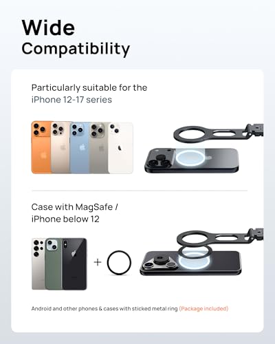 SODI Magnetic Phone Tripod Stand for iPhone - Strong Magnet Foldable Cell Phone Stand for Vlog, Gym, Travel Essentials, Mini Tripod Phone Stand Compatible with iPhone 17 16 15 14 13 12 Series - Image 5