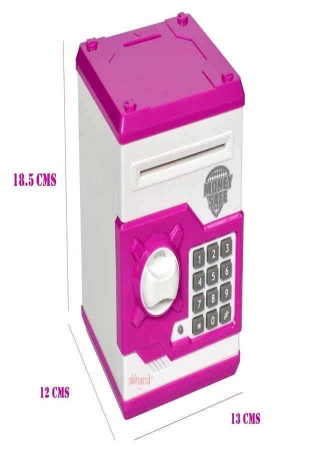 Mummy Please Musical Money Safe Kids Piggy Savings Bank【Pack of 1】【Pink】 - Image 2