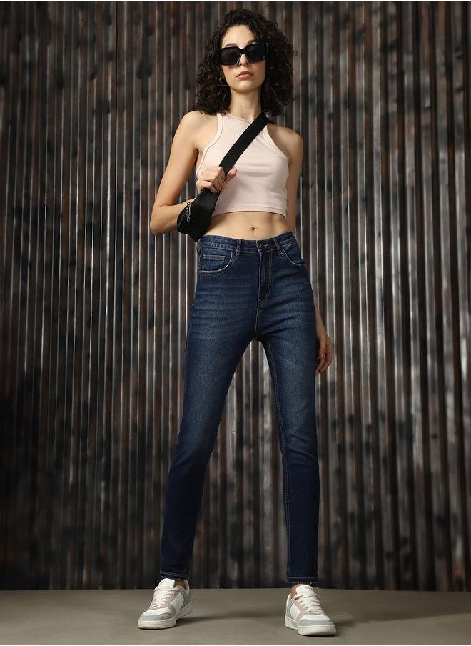 HIGH STAR Women Comfort Skinny Fit High-Rise Light Fade Stretchable Jeans  - Image 1