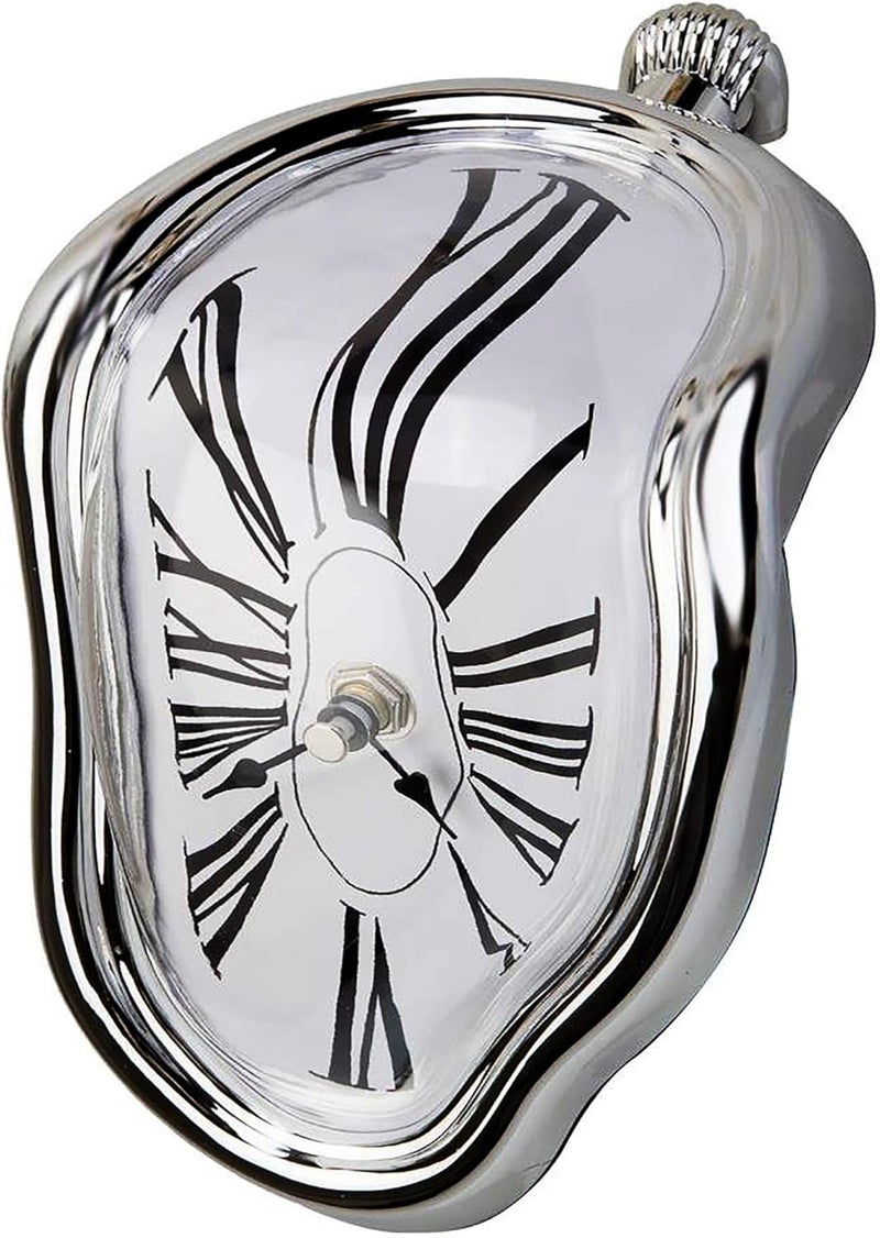 Creatov Decorative Dali Watch Melting Clock - Surrealistic Table Shelf Desk Fashion Melted Clock Salvador Dali Inspired Funny Home Decor Office Best Birthday Gift Idea - Image 1