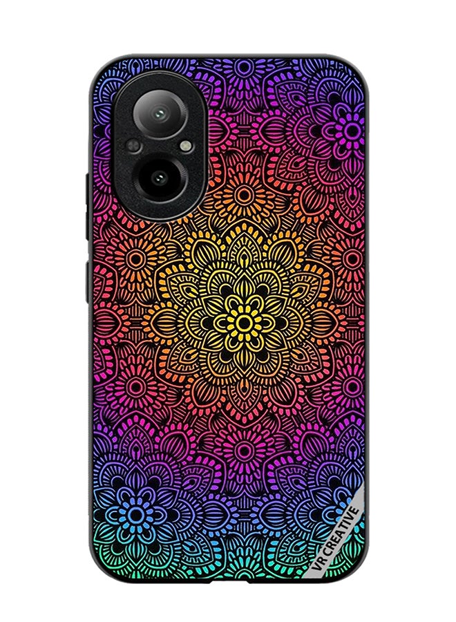 VR CREATIVE Protective Case Cover For Realme C67 4G Mandala Design Multicolour - Image 1