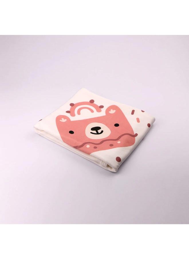 Mamas Gift Pink Bear Hooded Blanket  - Image 2