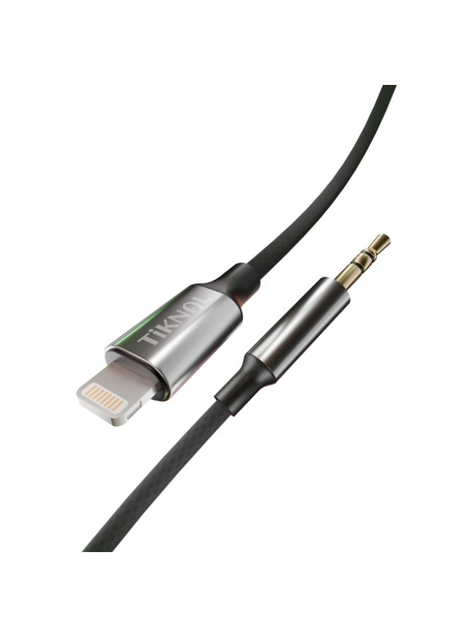 TIKNAL Lightning to 3.5mm AUX Audio Cable, High Definition iPhone Audio Adapter for Headphones and Car Audio Systems, Durable Design with Clear Sound for Daily Use - Image 1