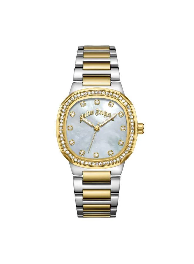 Palm Angels Nova White Mother-of-pearl Dial Stainless Steel Bracelet Analog Watch for Women, 32mm