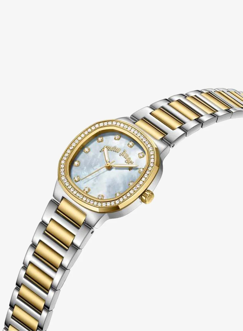 Palm Angels Nova White Mother-of-pearl Dial Stainless Steel Bracelet Analog Watch for Women, 32mm