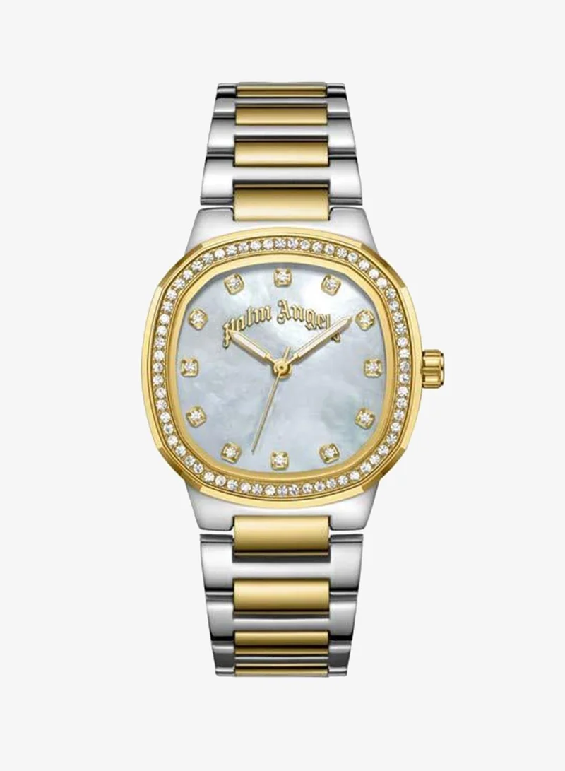 Palm Angels Nova White Mother-of-pearl Dial Stainless Steel Bracelet Analog Watch for Women, 32mm