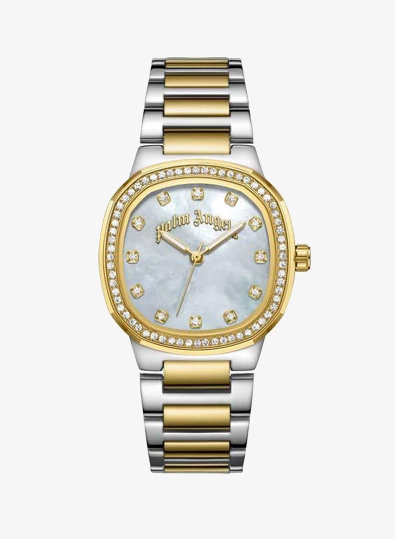Palm Angels Nova White Mother-of-pearl Dial Stainless Steel Bracelet Analog Watch for Women, 32mm - Image 1