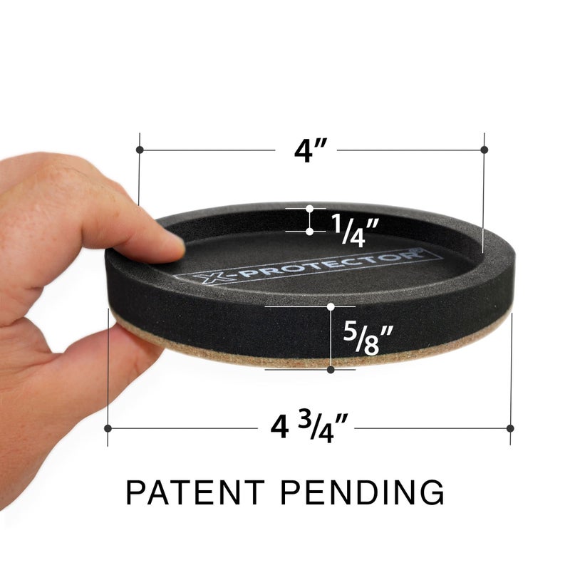 X-Protector Felt Furniture Sliders for Hardwood Floors X-PROTECTOR 8 PCS 4 3/4â€ - Furniture Slider with Unique Design - Heavy-Duty Furniture Movers for Hard Surfaces - Felt Sliders - Move Your Furniture Easily! - Image 4