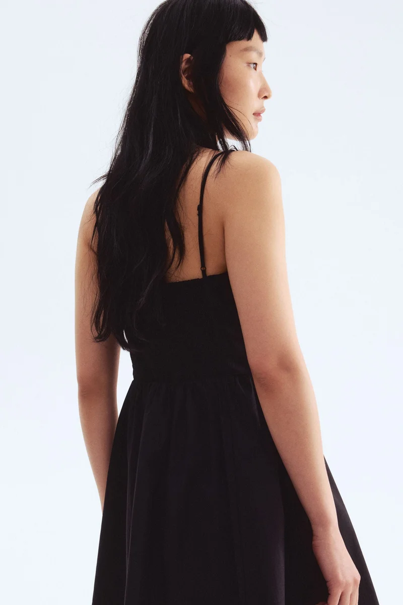 H&M Flared-skirt cotton dress