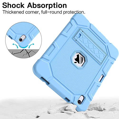 Azzsy Case for iPad (A16) 11th Generation 11 Inch 2025 / iPad 10th Generation 10.9 Inch 2022, [Built-in Pencil Holder] Heavy Duty Shockproof Rugged Protective Case, Sky Blue - Image 5