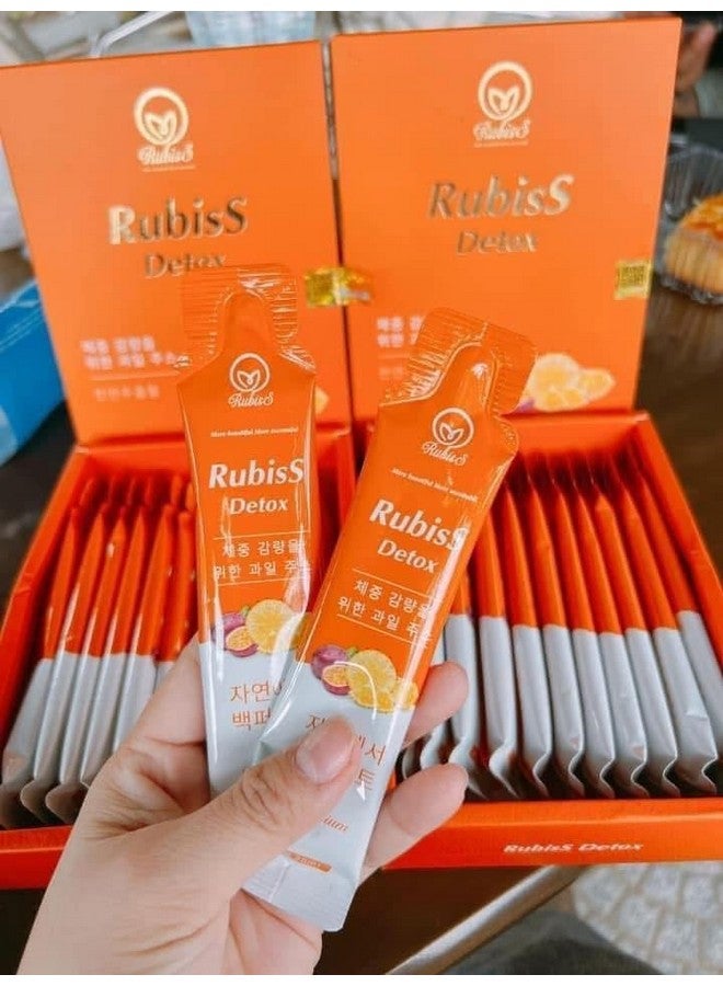 Generic Nuoc ep Chanh Day Dua Giam Can Rubiss Detox Fruit Juice Supplement, 12 Pack x 20ml, Pineapple & Passion Fruit Blend 