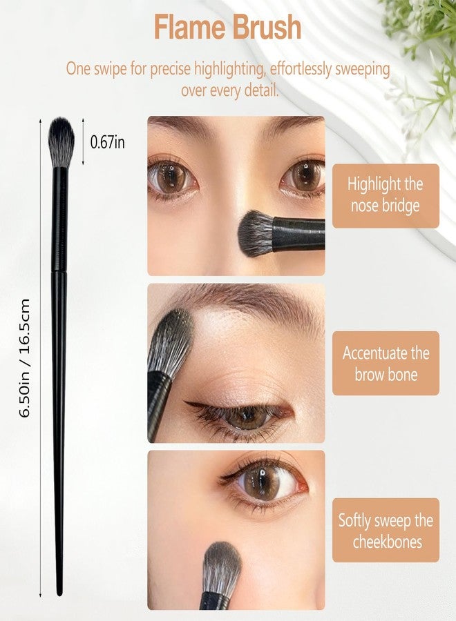 Brvlsoc Fluffy Eye Brush – Multi-Purpose Eyeshadow & Concealer Brush for Soft-Focus Finish, Vegan & Cruelty-Free Synthetic Bristles - Image 5