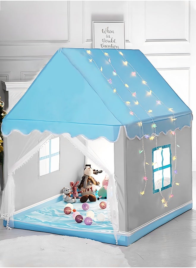 MIXDE Kids Play Tent Playhouse with Star Lights, Large Fairy Playhouse with Star Lights Fairy Play House Indoor and Outdoor Toddler Tent, Easy Setup Gift for Children  - Image 2