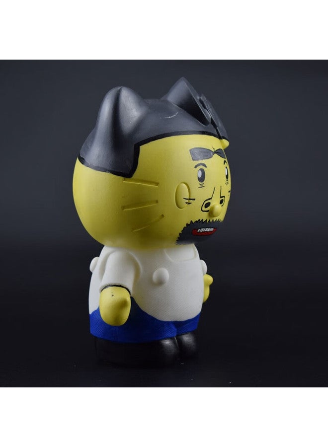 Bagang Vinyl Doll Suitable For Kitty Cat Coloring Vinyl Mold Doll Handmade Painted Piggy Bank-Color:Ten Random Models + One Set Of Paint Brush - Image 3