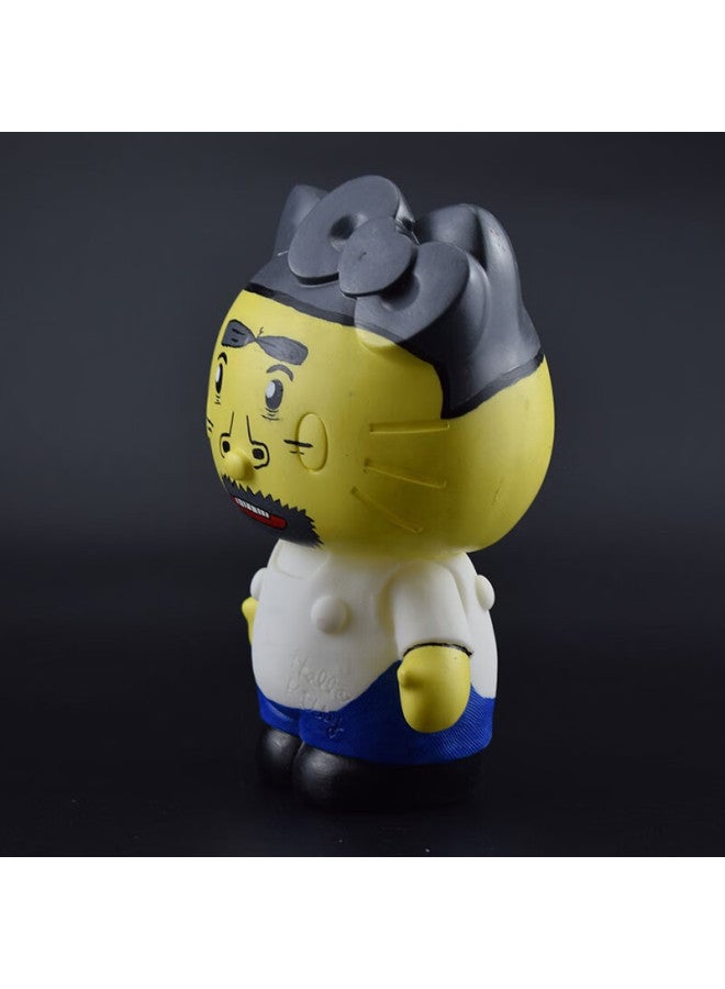 Bagang Vinyl Doll Suitable For Kitty Cat Coloring Vinyl Mold Doll Handmade Painted Piggy Bank-Color:Ten Random Models + One Set Of Paint Brush - Image 4