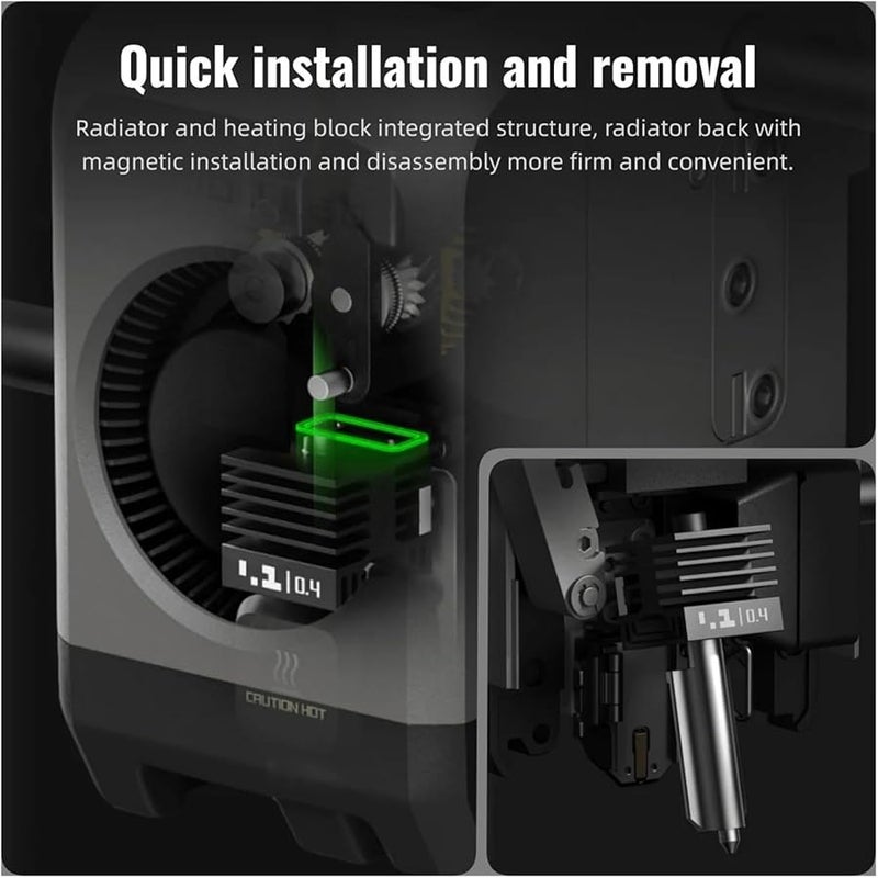 Hotend 2468 High Precision Quick Replacement Nozzle Compatible with Bambulab P2S 3D Printer - Image 5