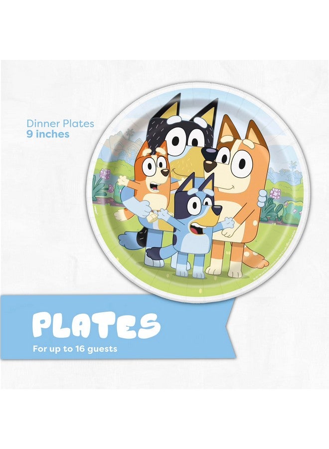 Unique لوازم حفلة عيد ميلاد بلوى الفريدة | تكفي 16 | لوازم حفلة بلوى | زينة عيد ميلاد بلوى | زينة حفلة بلوى | أطباق ومناشف بلوى - Image 3