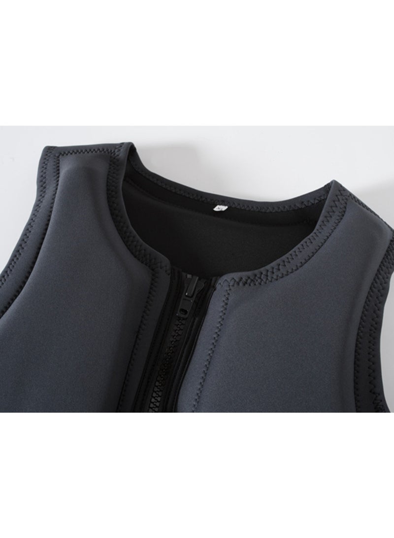 Generic Adult Life Vest For Men Women, Kayaking Water Sports Buoyancy Aid Fishing Vest For Fishing Sailing Surfing Boating Kayaking For Water Sports, Grey - Image 3