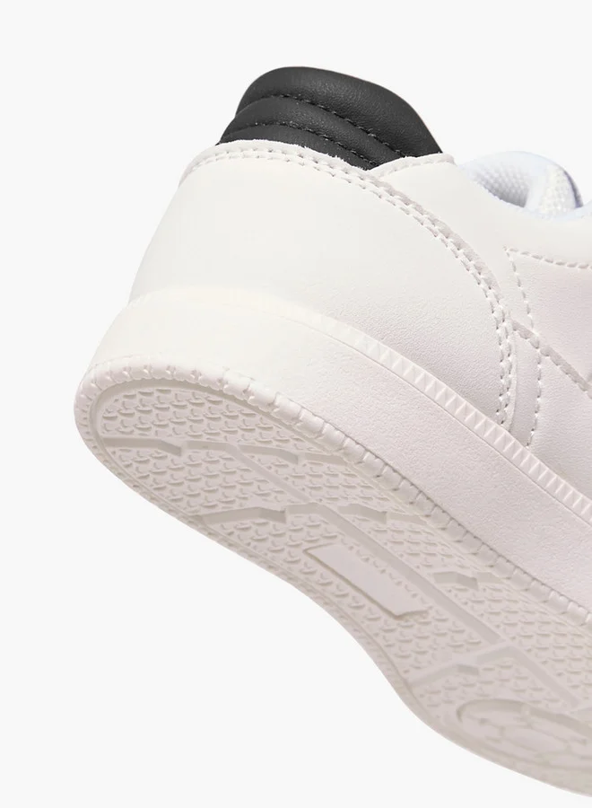 Lee Cooper Boys' Panelled Sneakers with Hook and Loop Closure
