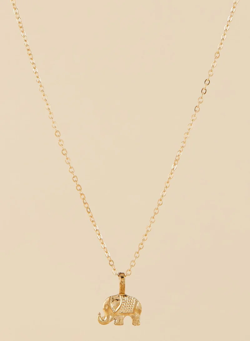 Ginger Lucky Elephant Necklace Gift Card