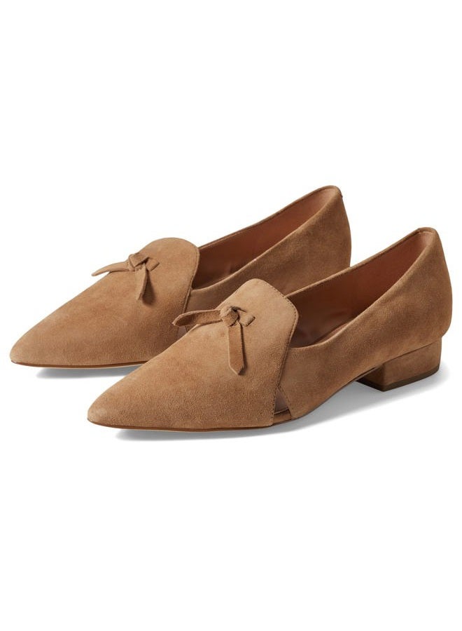 COLE HAAN Women's Viola Skimmer Ballet Flat, Light Whiskey Suede, 9 - Image 2