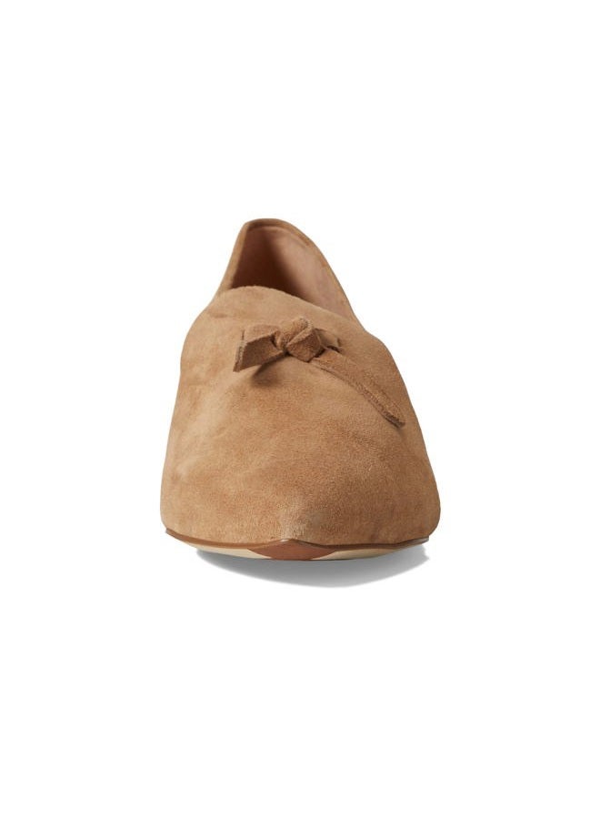 COLE HAAN Women's Viola Skimmer Ballet Flat, Light Whiskey Suede, 9 - Image 3