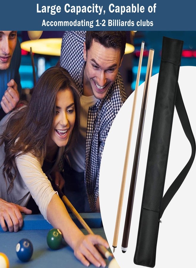 ALEIFLE Billiard Pool Cue Soft Vinyl Stick Carrying Case Bag - Holds 1 Butt / 1 Shaft- 31 Inches Long Snooker Storage Carrying Bag - Image 5