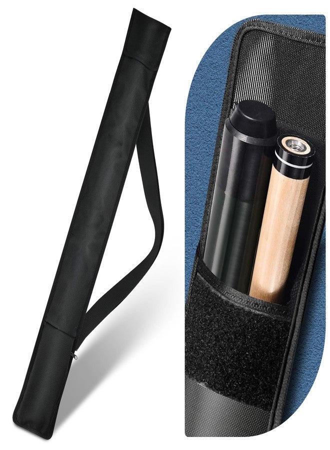 ALEIFLE Billiard Pool Cue Soft Vinyl Stick Carrying Case Bag - Holds 1 Butt / 1 Shaft- 31 Inches Long Snooker Storage Carrying Bag - Image 1