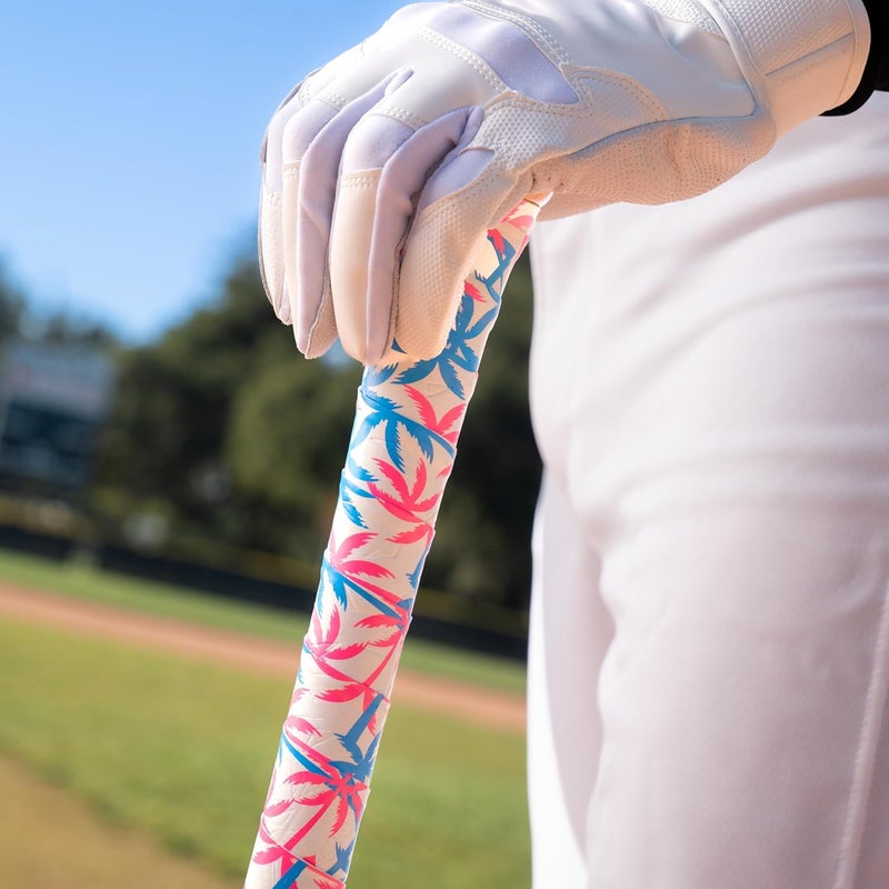 SUPACAZ Super Sticky Kush Miami Baseball Bat Tape - Softball Bat Wrap - High Performance Pro Big League Bat Grip - 1.1mm - Image 4