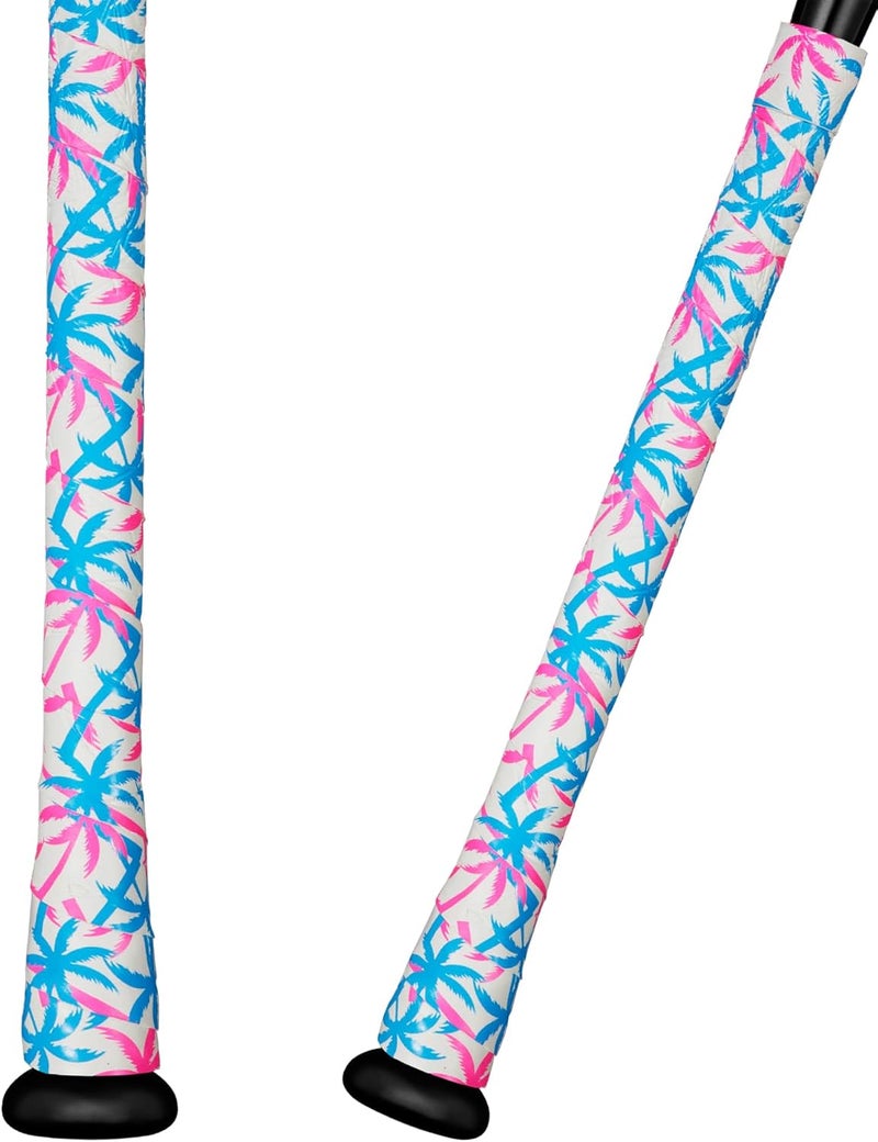 SUPACAZ Super Sticky Kush Miami Baseball Bat Tape - Softball Bat Wrap - High Performance Pro Big League Bat Grip - 1.1mm - Image 1