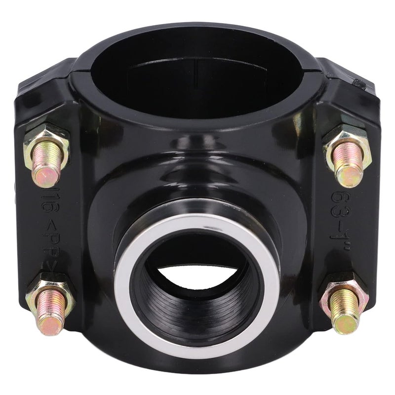 G1 أنثى خيط بلاستيكي سرج تصريف المياه تي موصل سريع لري الحديقة - Image 3